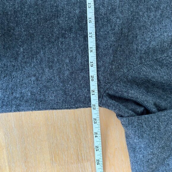 J Crew Sweater Mens Large Gray Shawl Collar Wool Blend Pullover Rib Knit Casual - Picture 8 of 9